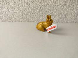 Schleich Neu Goldener Hase Exclusive Waldtiere Gold Deko