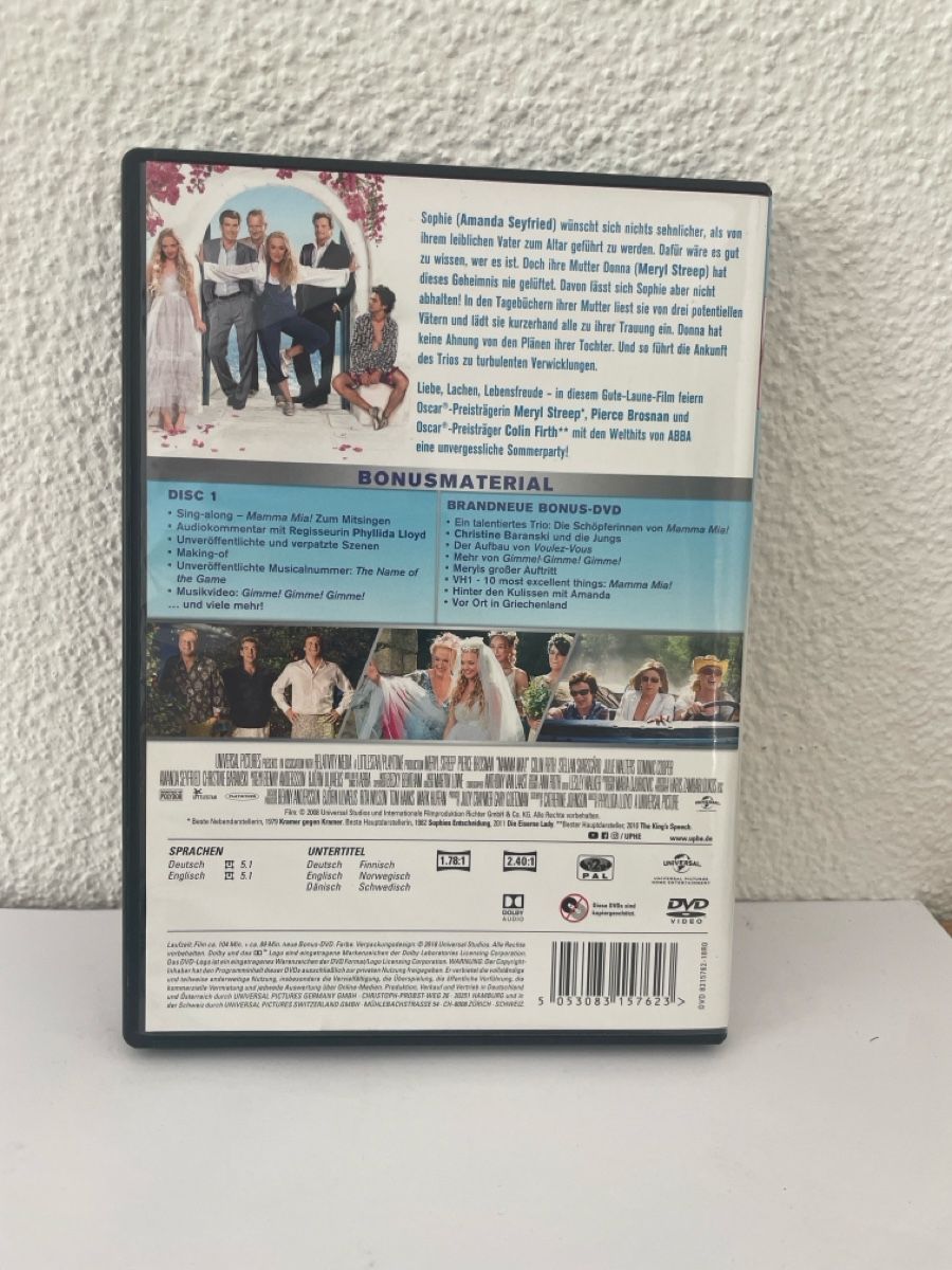 Tutti i DVDs: Mamma Mia!  – Usato da Sargans venduto da Didis 1