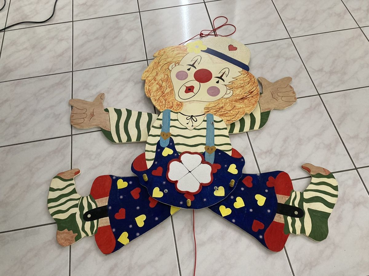 Statuette: Grosser Hampelmann Clown aus Holz – Usato da Gränichen venduto da SabineZ01 3