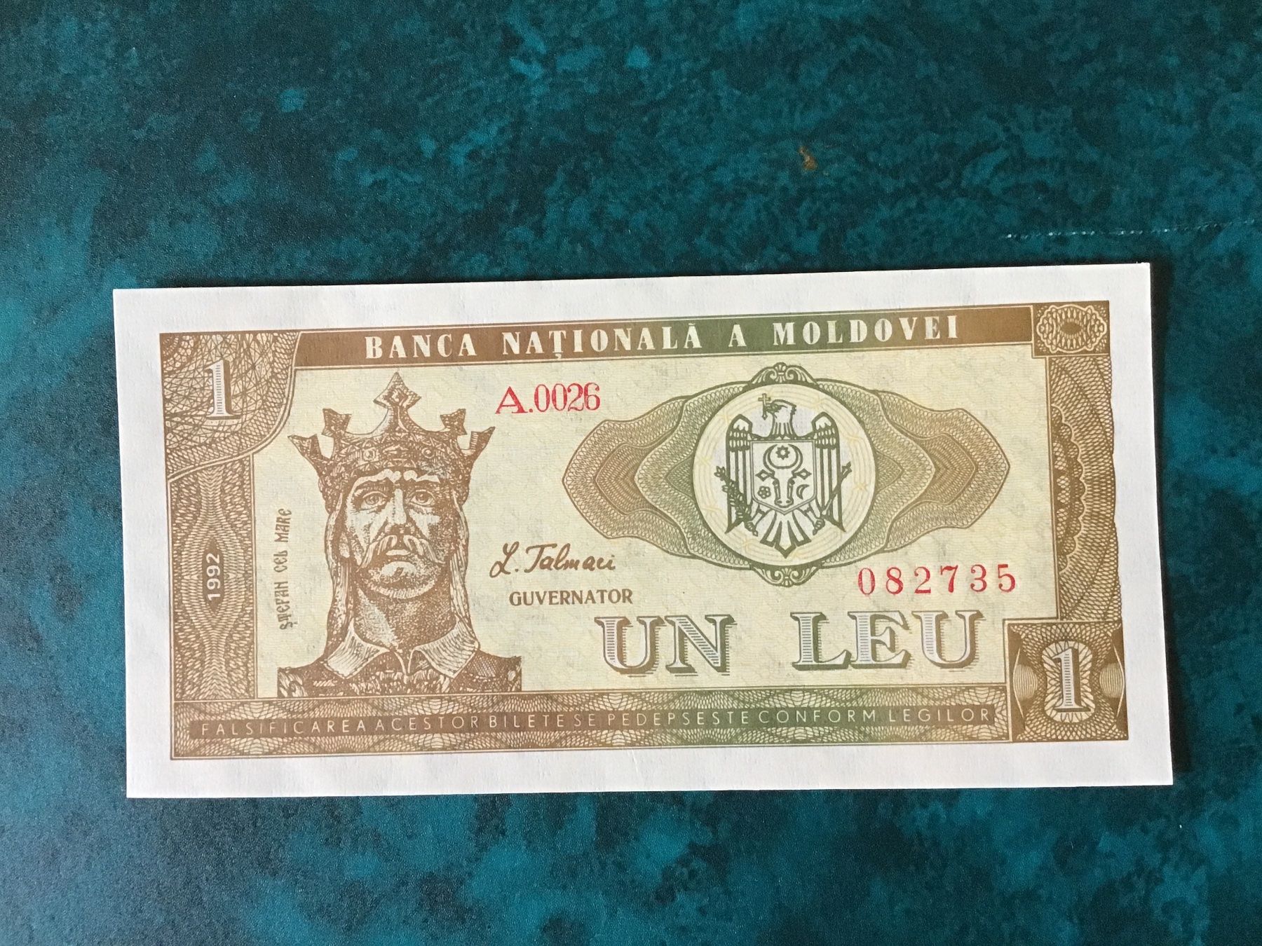 Banconote: Moldawien 1 Leu, 1992 – Usato da Urtenen-Schönbühl venduto da absolut08