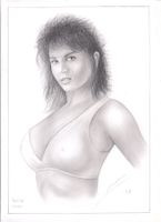 dessin sexy signé de l'auteur / actrice Ashlyn Gere