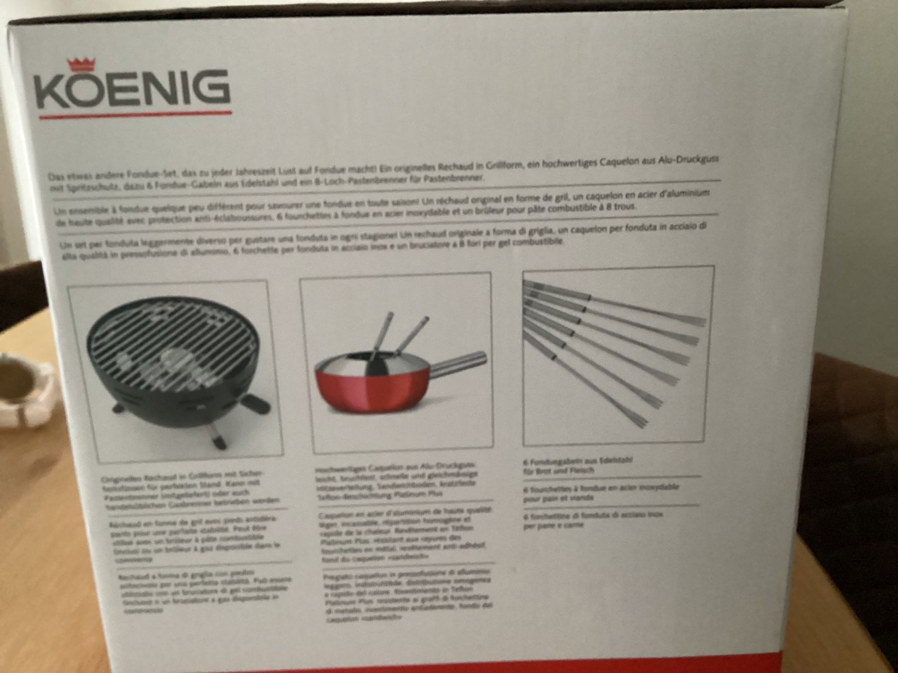 Elettrodomestici da cucina: König Fondue Set – Nuovo (secondo la descrizione) da Flüelen venduto da ne08 1