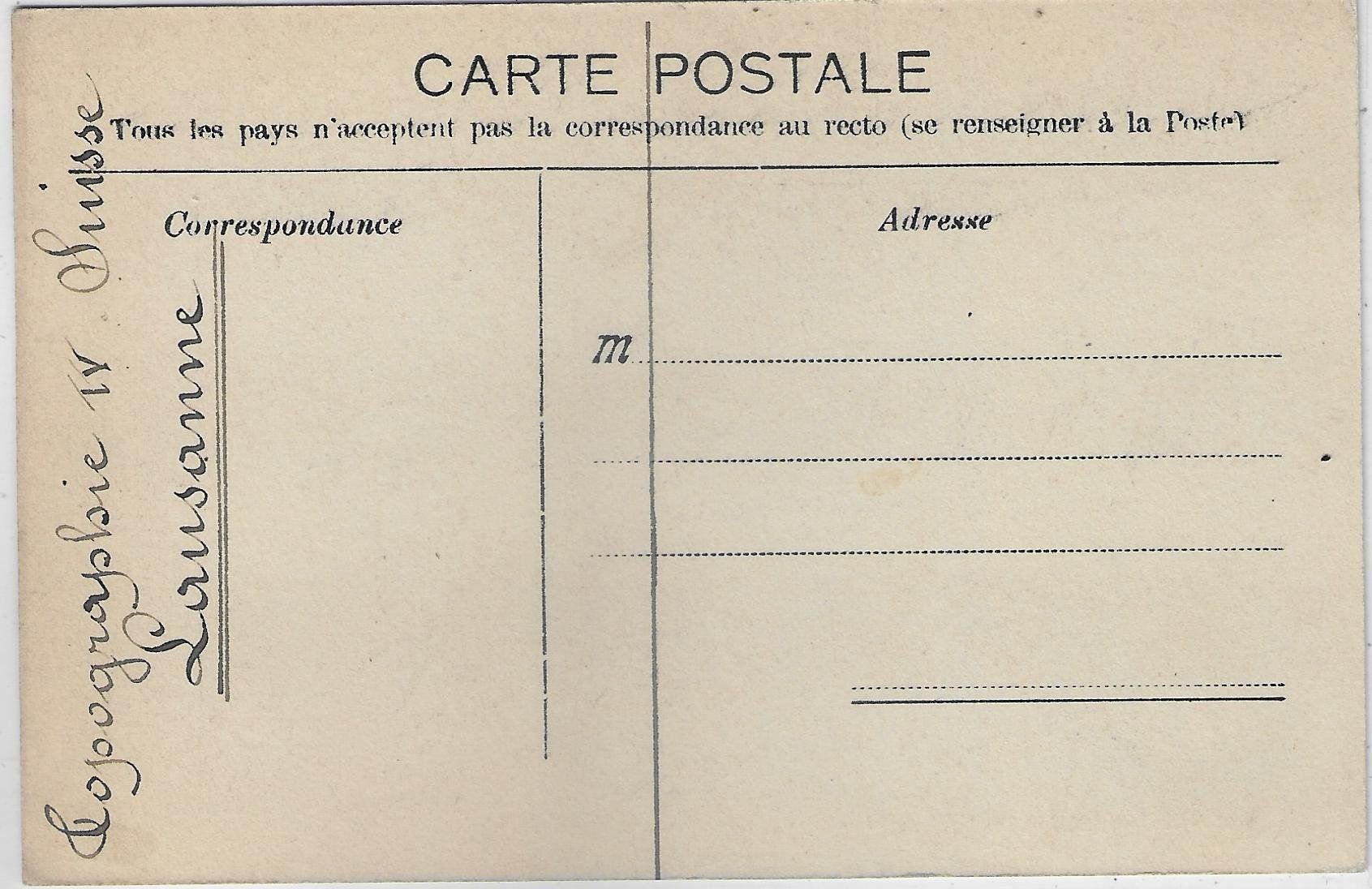 Cartoline postali: Lausanne - Hotel des Postes – Usato da Ettingen venduto da Kartenplanet 1