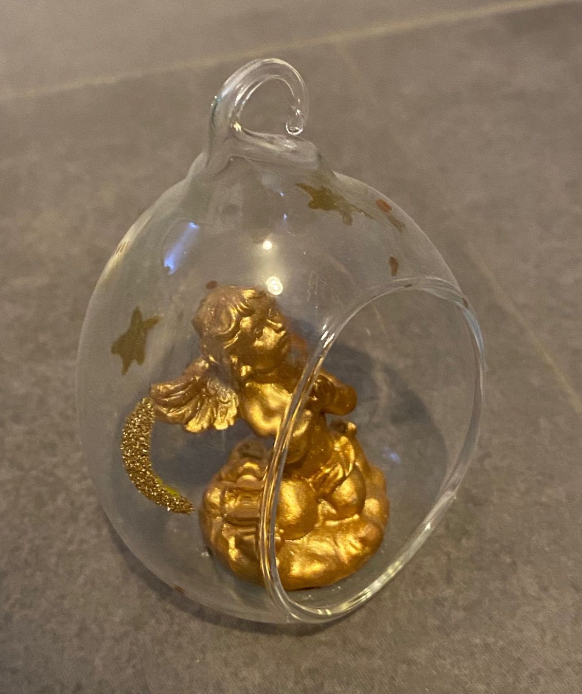 Statuette: GOLDENGEL IN KUGEL CA.7CM, AUS SAMMLUNG – Nuovo (secondo la descrizione) da Bad Ragaz venduto da Schtupsi
