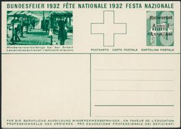 1932 - Pro Patria - Bundesfeierkarte - Entwertet