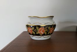 Porzellan Vase, handbemalt  H 11cm  B 15cm