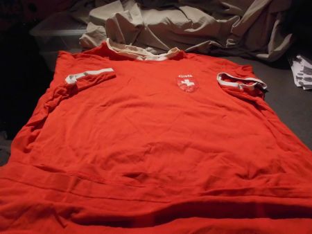 T-Shirt Grösse 2XL,  Biaggini, rot/Suiss