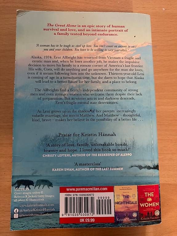 Libri: The Great Alone Kristin Hannah – Usato da Wohlen AG venduto da Lunas_Closet 1