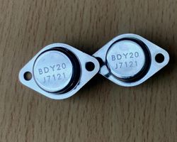 2 Transistoren BDY20, Endstufe, NPN, Silizium