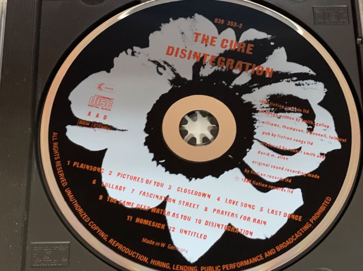 CD: The Cure - Disintegration CD - New Wave - Top RAR – Usato da Muri b. Bern venduto da AdidasCollector 2