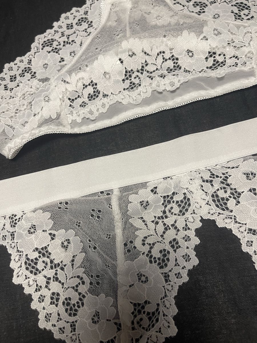 Altra biancheria intima: Set Intimo Bianco Pizzo Elegante e Sensuale-nuovo M/L – Nuovo e nell'imballaggio originale da Locarno venduto da Fixed8 6