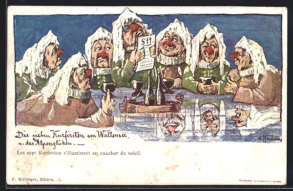 Cartoline postali: sign. E. Hansen /Emil Nolde: Die sieben  – Usato da Berlin venduto da bartko-reher