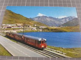 AK Oberalp Passhöhe mit Zug