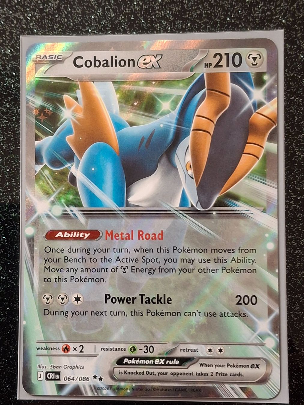 Pokémon Carte collezionabili: Wachsendes Chaos / Cobalion ex 064/086 EN – Nuovo (secondo la descrizione) da Zug venduto da Vorphalak