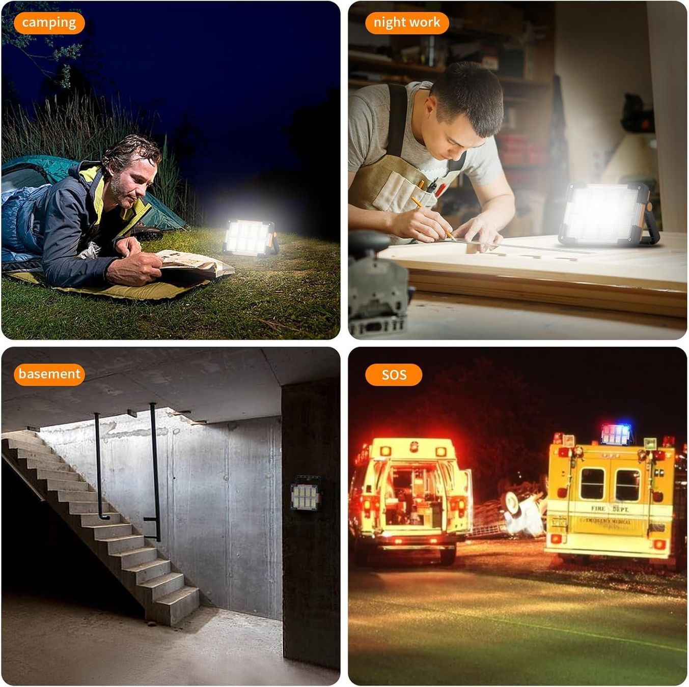 Lampade: 50W LED Solar Strahler mit 144 LED-Perlen – Nuovo e nell'imballaggio originale da Châtelaine venduto da topshop.switzerland 6