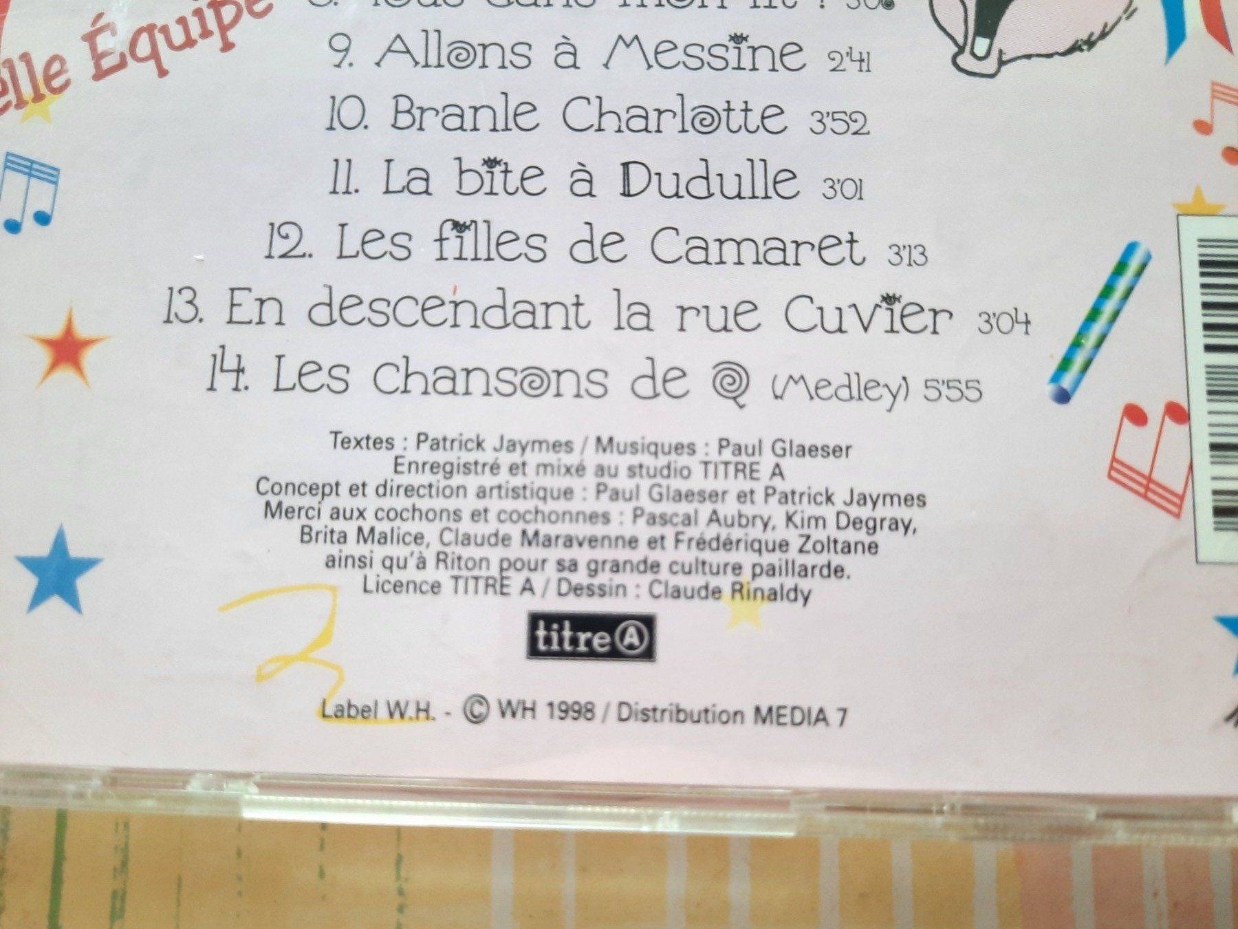 CDs: Cd Le Top des chansons cochonnes – D'occasion à Pully par bro_n52j 5