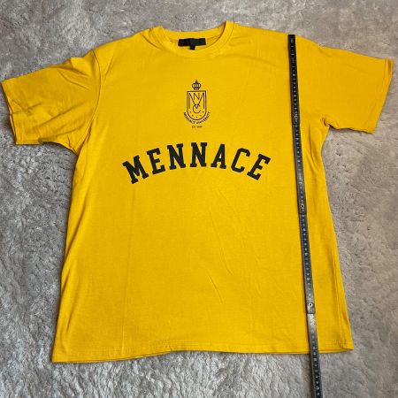 Mennace University T-Shirt Gelb Gr. M Streetwear Top