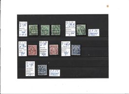 variétés, Varietäten, type chiffres