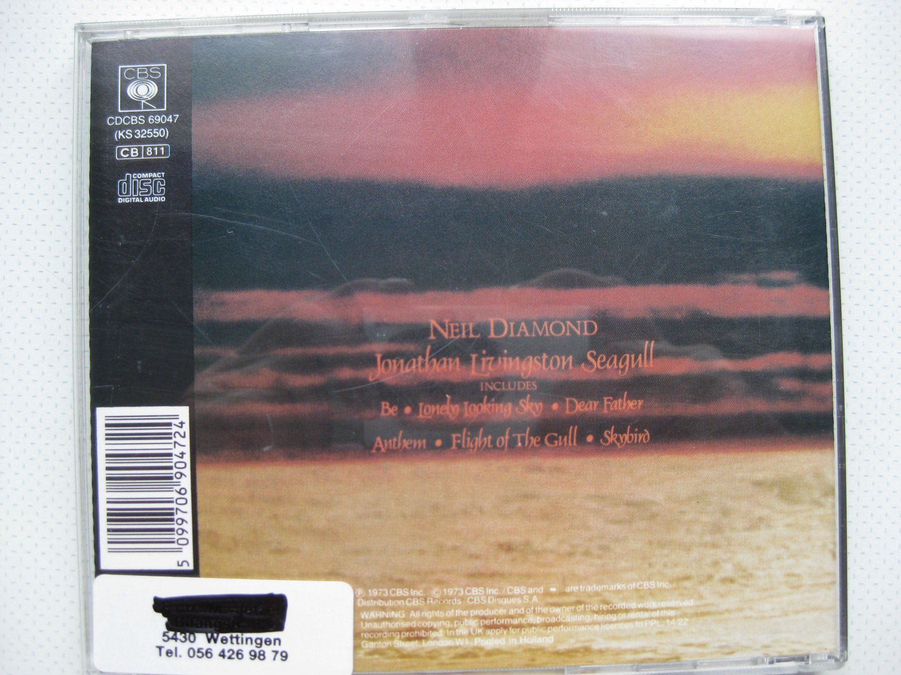 CDs: Neil Diamond - Jonathan Livingston Seagull – Gebraucht aus Wettingen von Licht08 1