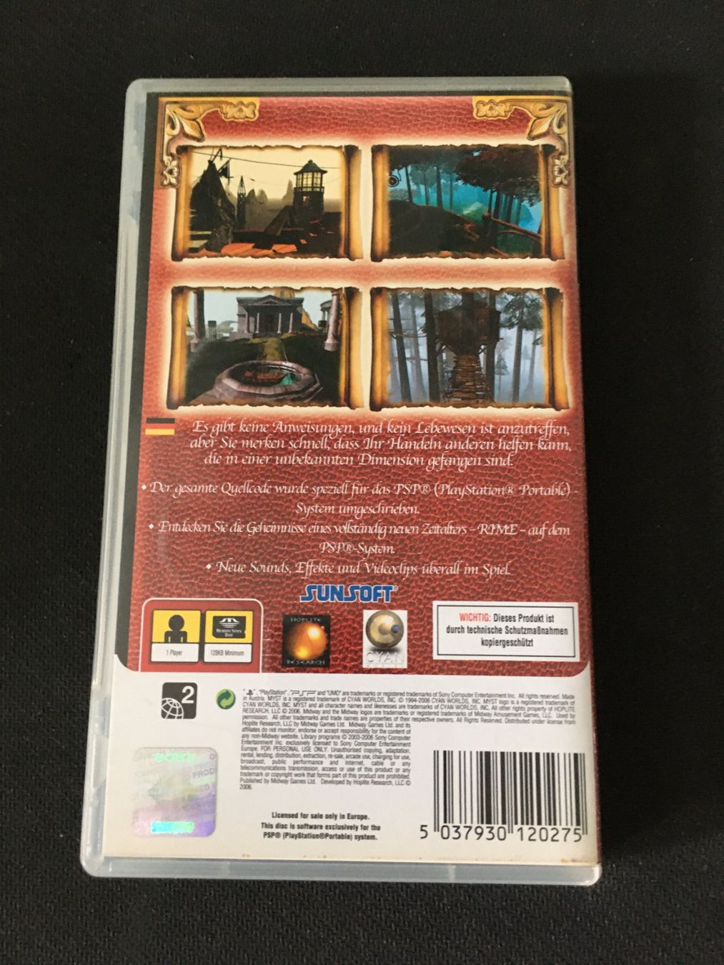 Sony Giochi: Myst für PSP – Usato da St.Gallen venduto da sjosjo 1