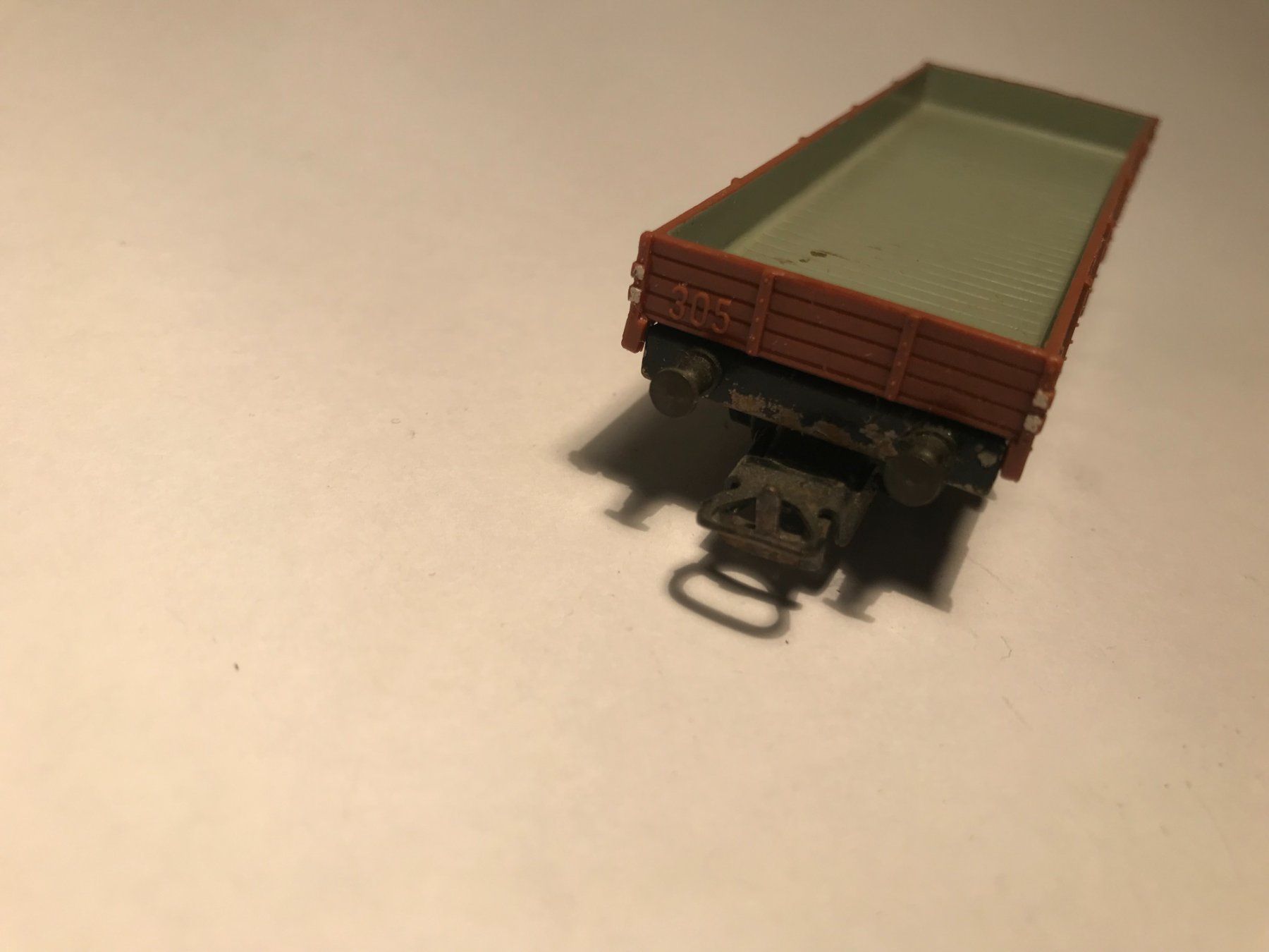 Märklin Modellini di ferrovie: Märklin Offener Güterwagen DB, AC Achsen – Usato da Buchrain venduto da Modellbahn11 3