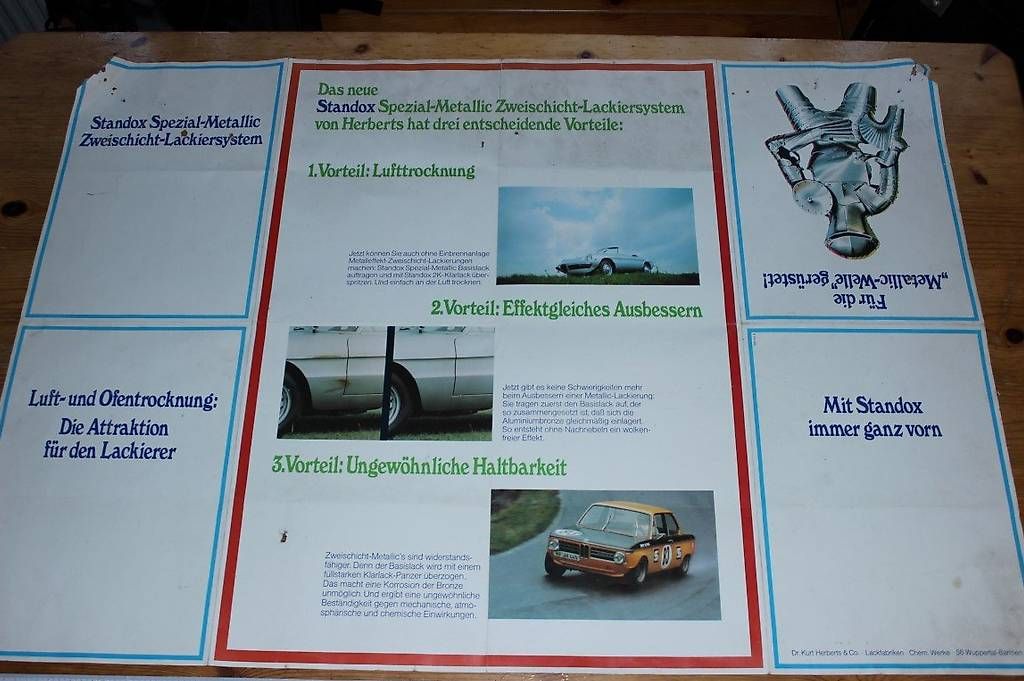 Documenti: STANDOX  alter Prospekt, Oldtimer Carosserie – Usato da Werthenstein venduto da joniace 1