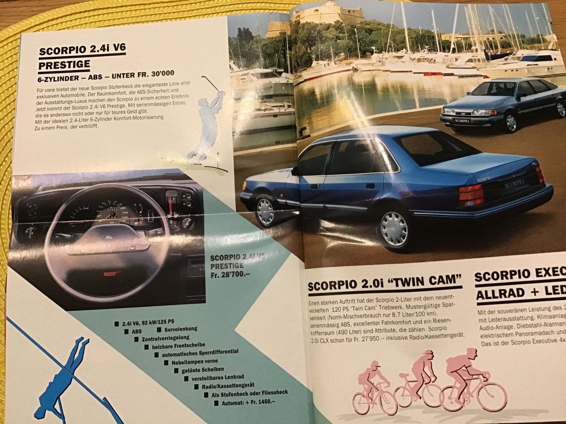 Ford Documenti: Ford Programm Verkaufsprospekt 12 Seiten, August 1990 – Usato da Scherzingen venduto da Starseller62 6