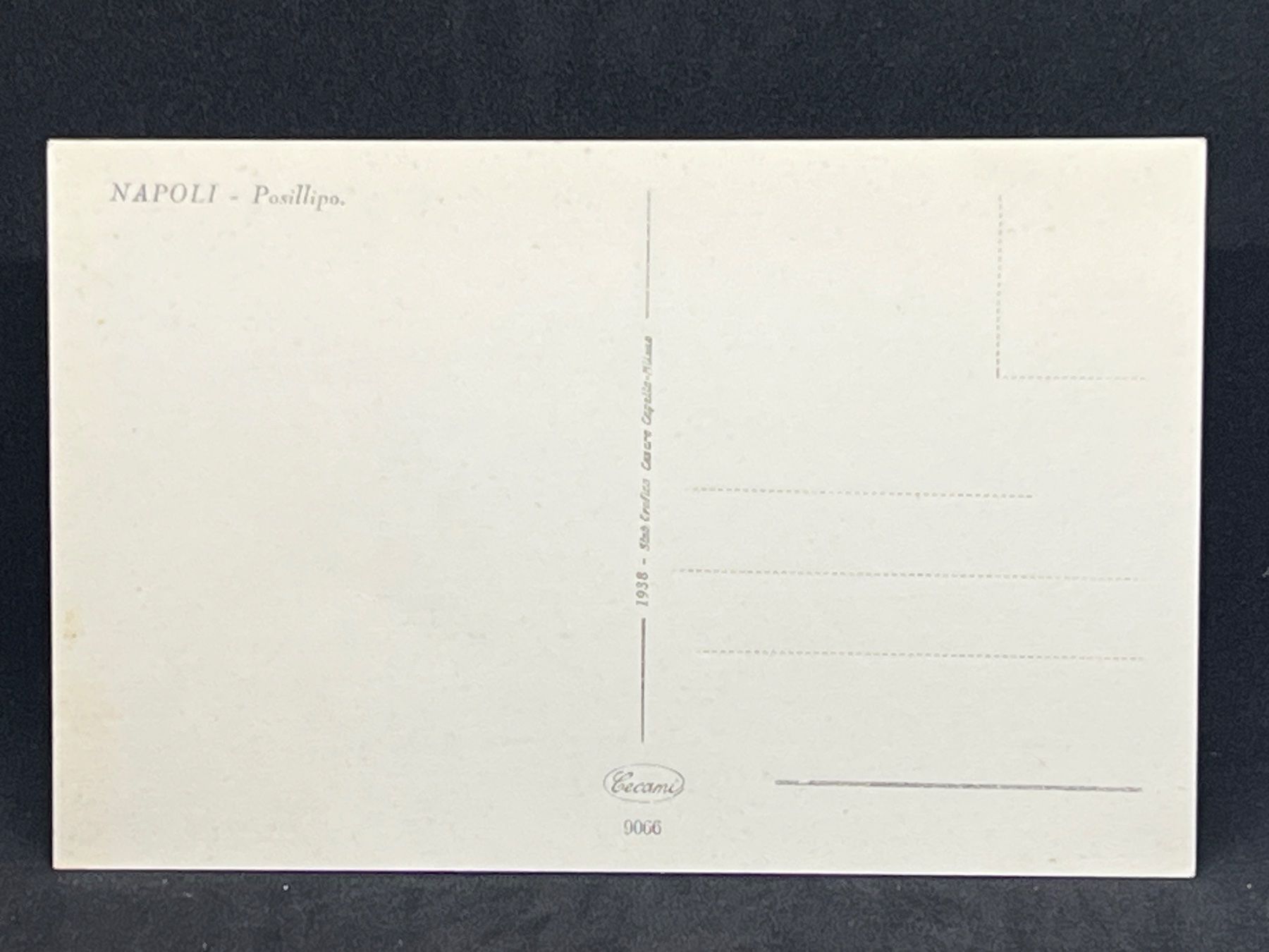 Cartoline postali: Napoli - Posillipo – Usato da Widnau venduto da Brusi9 1