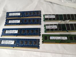 Grosser Lot RAM Riegel Div Speeds
