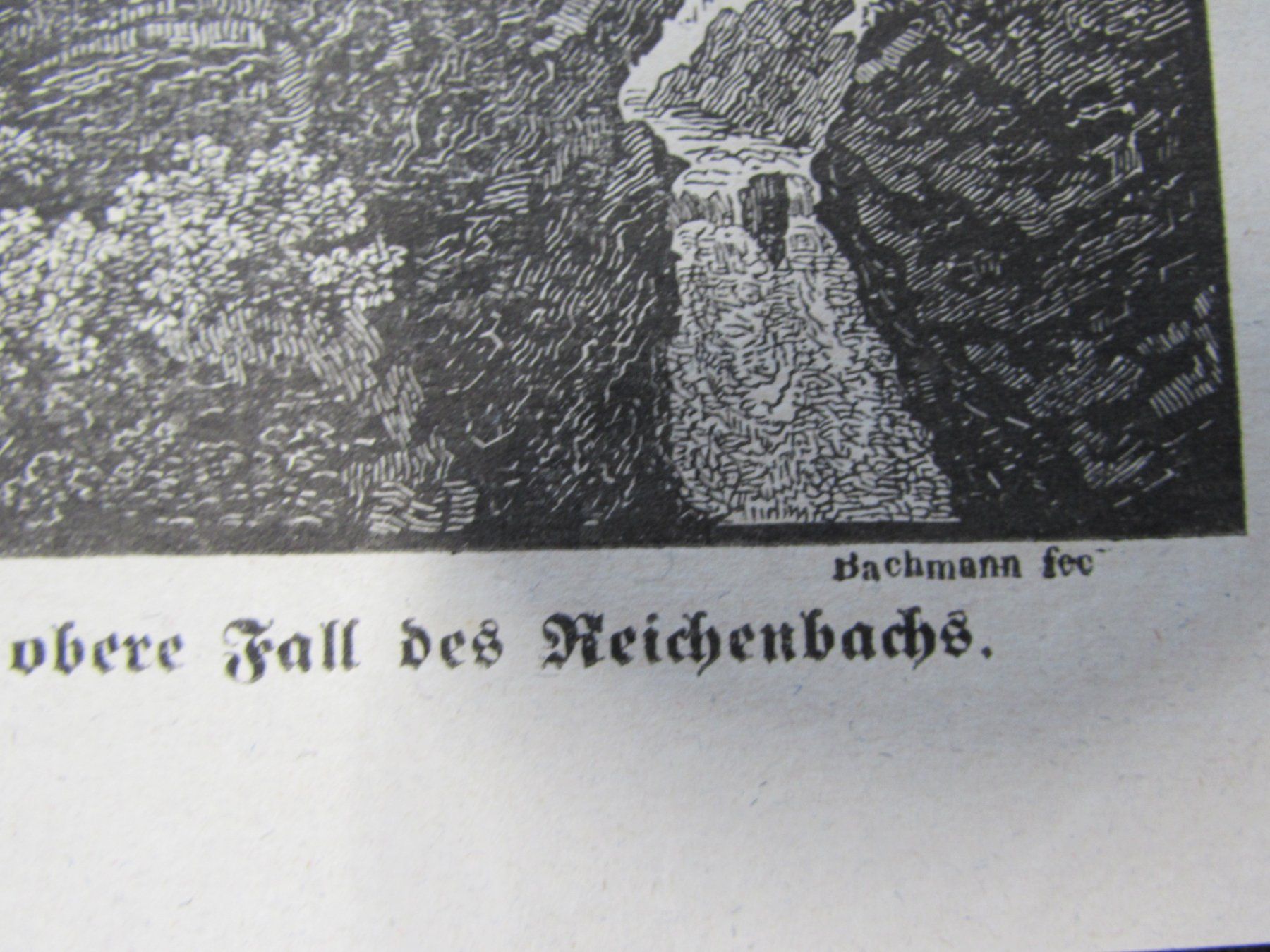 Incisioni: Alter Stich: Der obere Fall des Reichenbachs – Usato da Walchwil venduto da Shells1 2