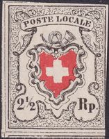 Poste LOCALE, 14II ungestempelt, Replik von Peter Winter.