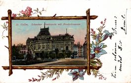 St. Gallen. Schweizer Bankverein mit Broderbrunnen