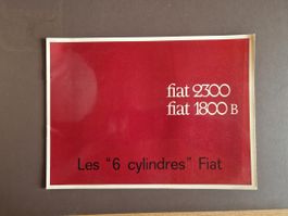 Fiat 2300 / Fiat 1800 B – originaler französischer Prospekt