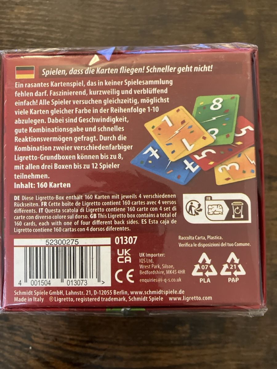 Giochi: Ligretto. Kartenspiel OVP – Nuovo e nell'imballaggio originale da Glarus venduto da Jhuber78 1