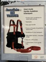 Snowflake Ski Trainer Kinderskigurt mit Rucksack schwarz