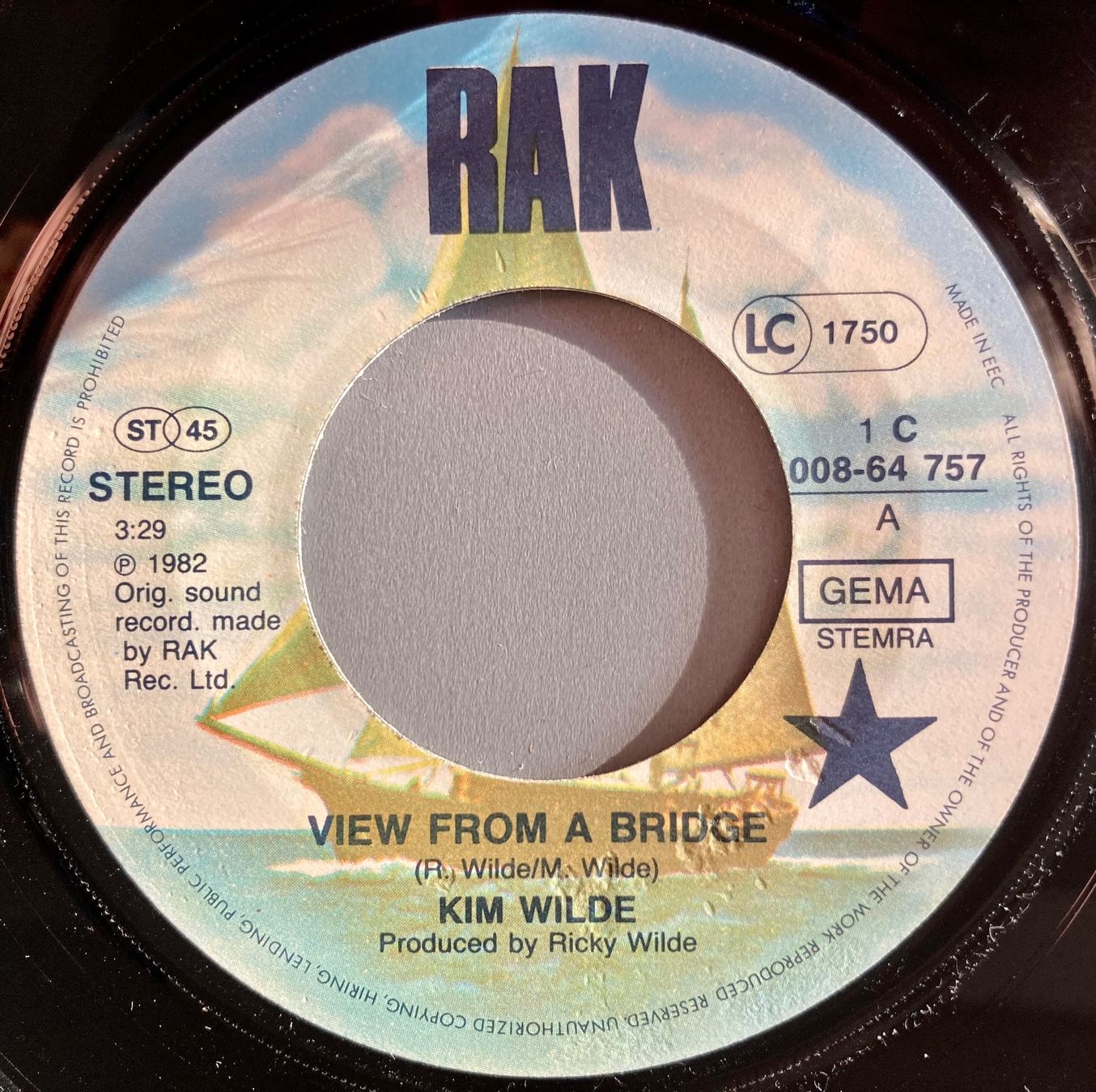 Vinyles: KIM WILDE - VIEW FROM A BRIDGE – D'occasion à Poliez-Pittet par Newtown-Records 2