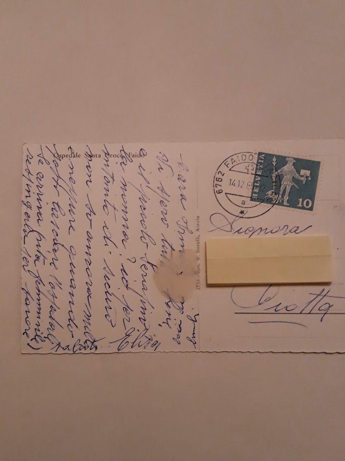 Cartes postales: FAIDO - Ospedale Santa Croce – D'occasion à Piotta par pie_ht2h 1