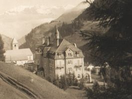 CHURWALDEN: Hotel Lindenhof, Echt-Foto-AK Mettler 1929