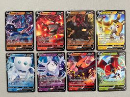 Pokémon V Karten Lot 8x – Lucario, Incineroar, Ampharos EN
