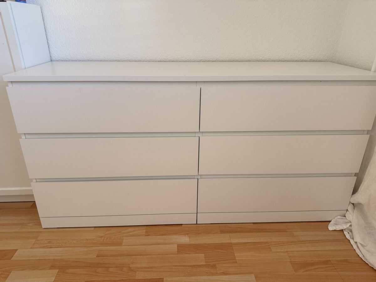 Commodes: Kommode weiss 6 Schubladen IKEA Malm – D'occasion à Bern par dar_h2jx