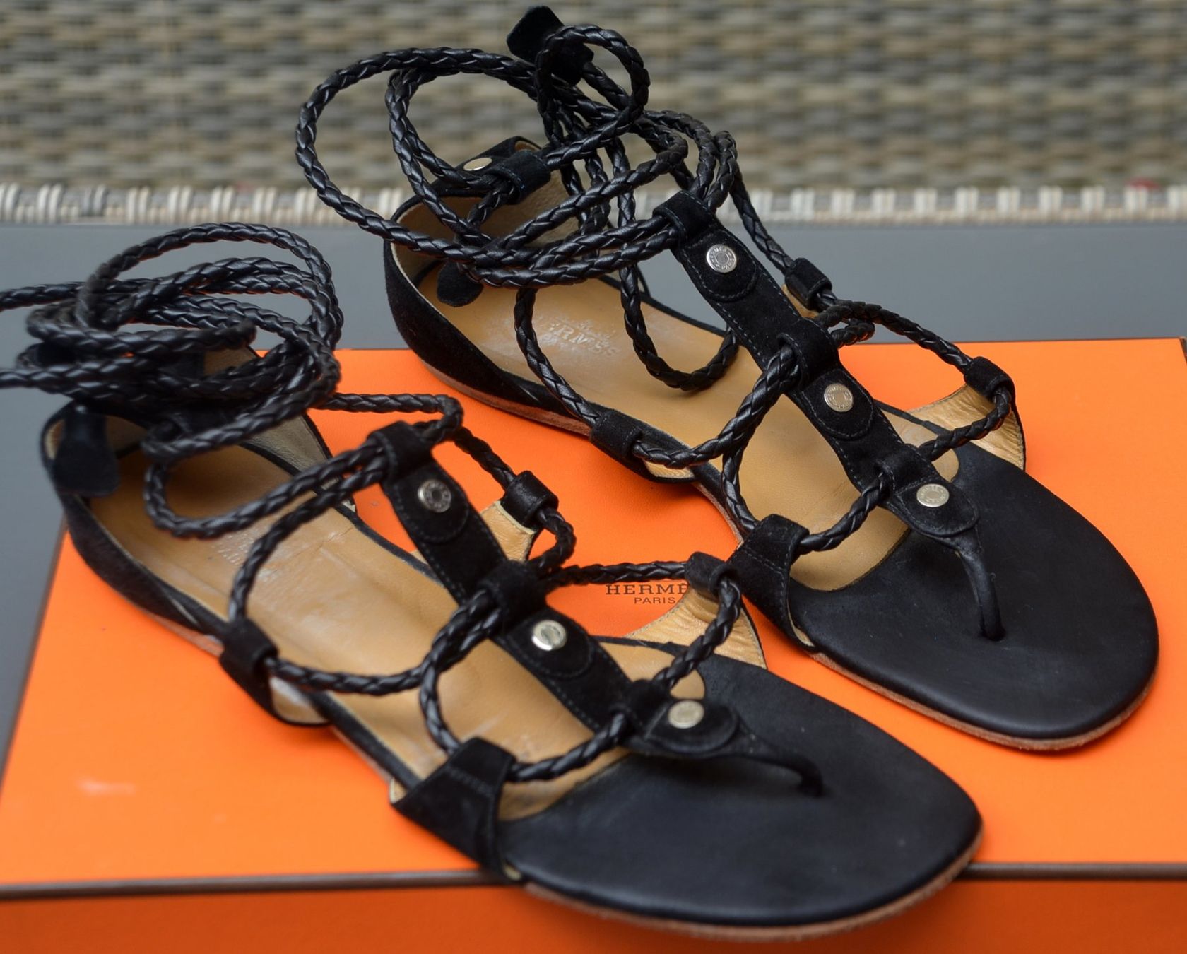 Hermès Scarpe da donna: Hermès Sandalen / sandales .38 – Usato da Collonges venduto da Auganien 3