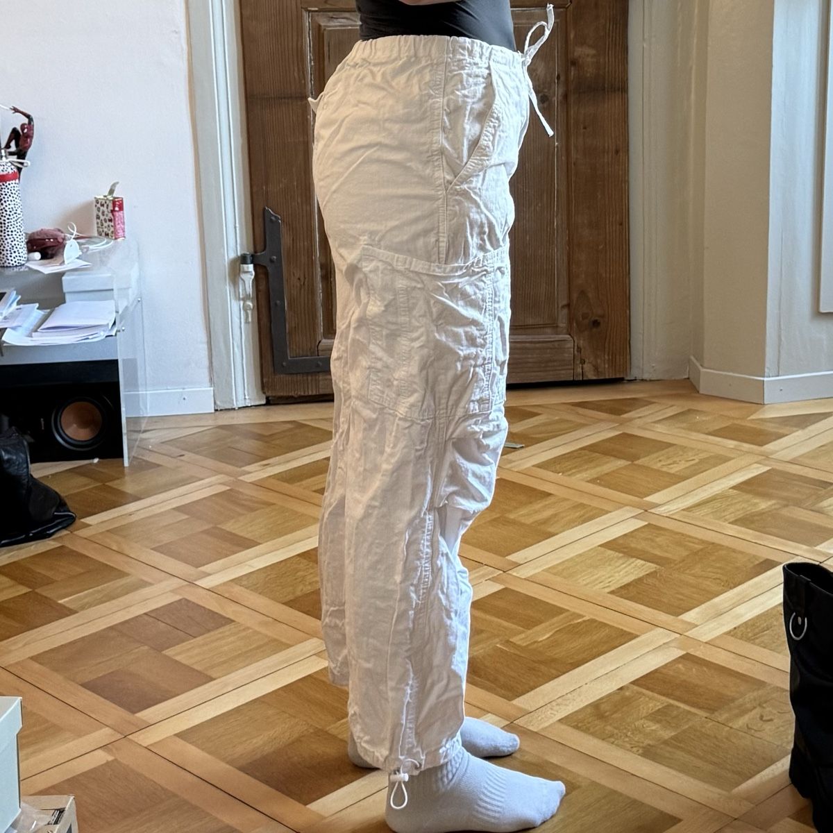 Pantaloni: Weisse Cargo-Hose, Grösse S – Usato da solothurn venduto da mil_ja.t 2
