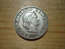 (H3) 5 Rappen 1881 VZ