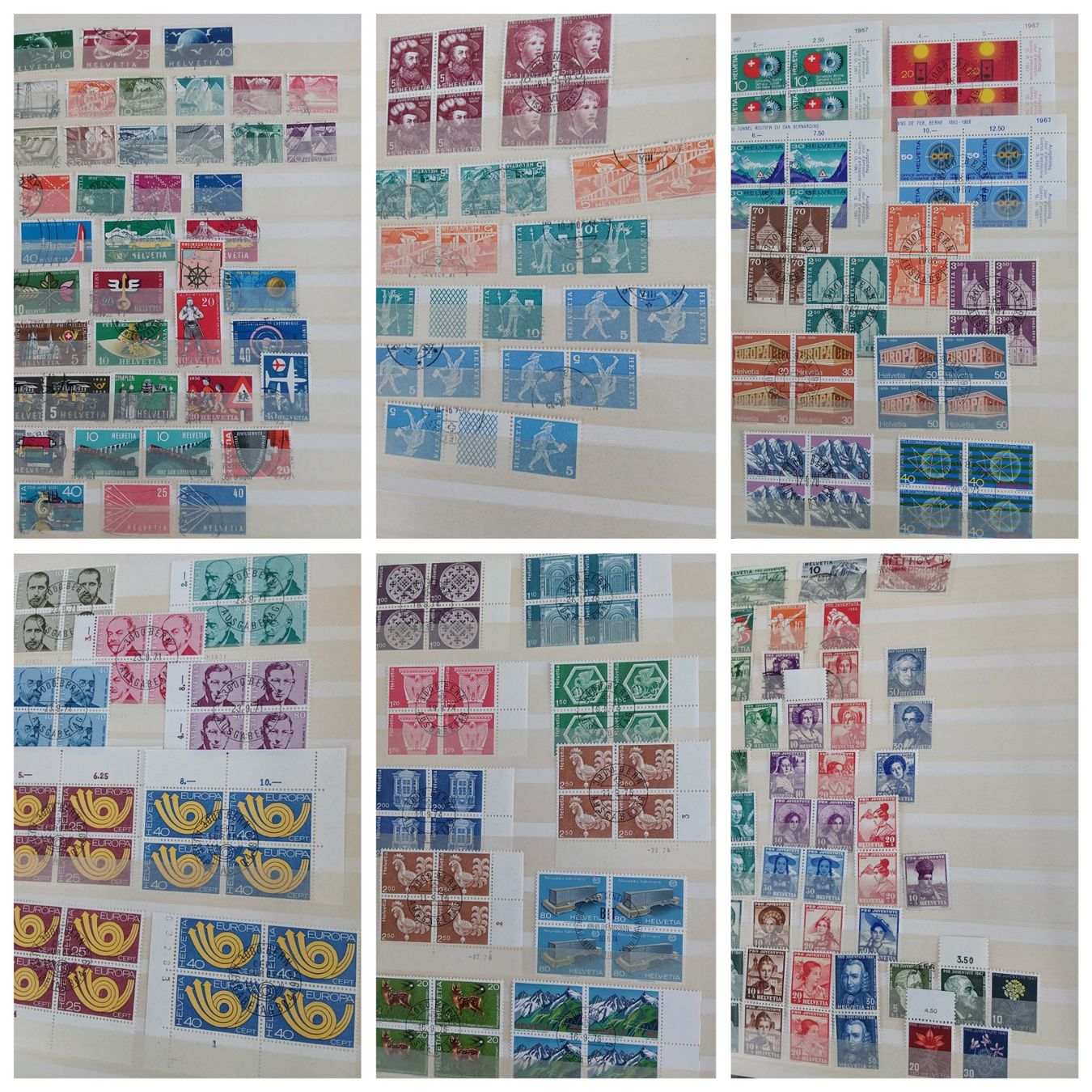 Alle Briefmarken: 4 Stk. CH Briefmarken-/Dublettenalben – Gebraucht aus Münchwilen AG von Nesar 2