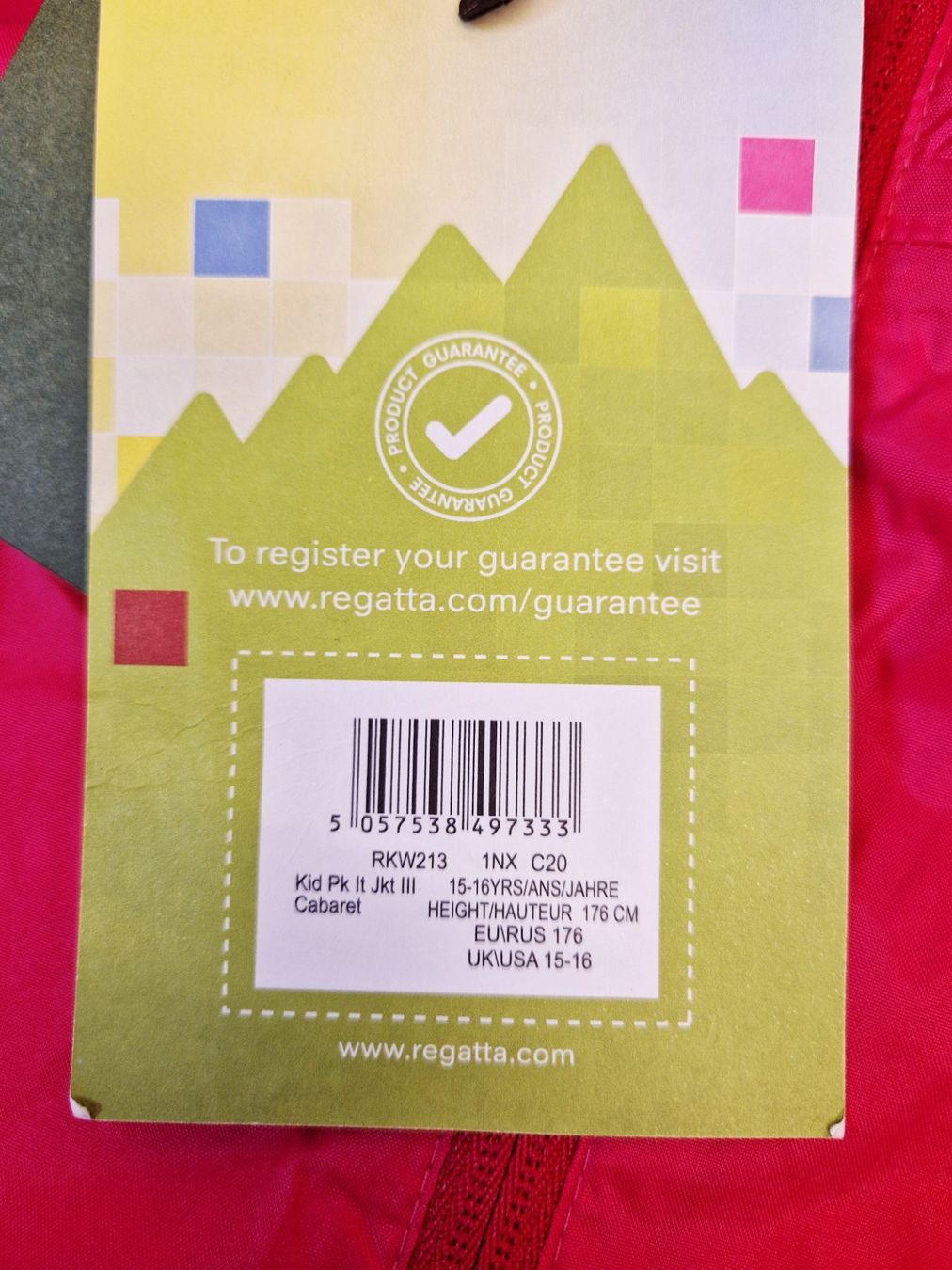 Jacken & Mäntel: Regatta Mädchen Kid Pack It Regenjacke III - Grösse 176 – Neu und originalverpackt aus Braunau von Brand-Store 5