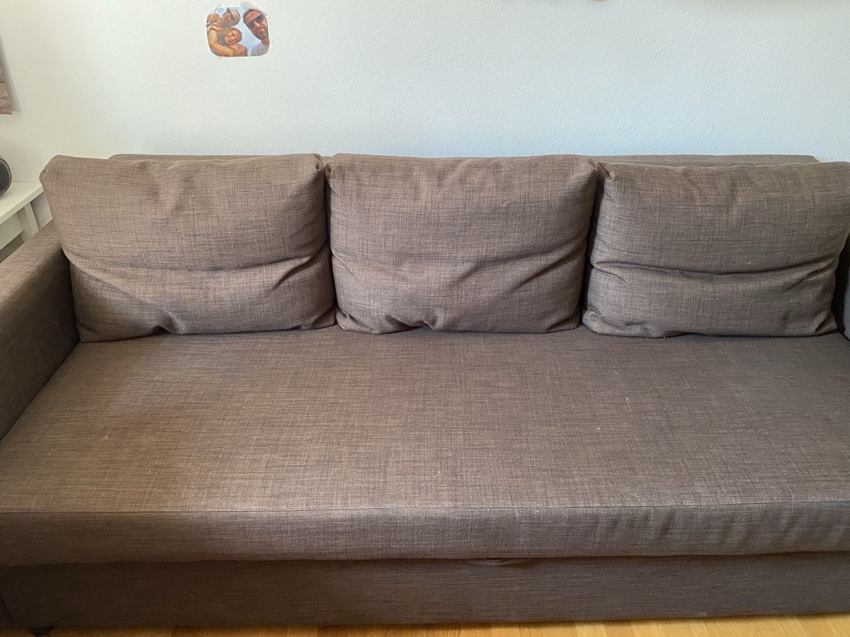 Sofas: Sofa brown Sofa bed fabric  – Gebraucht aus Zürich von oosterparker 1