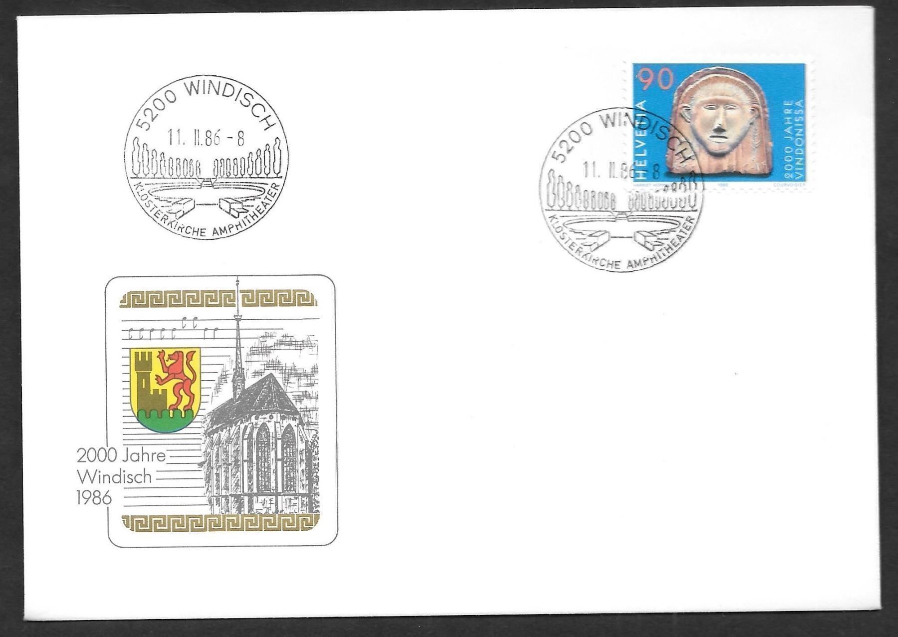 Alle Briefmarken: FDC 723 Orts-ET Windisch 11.2.1986 – Neu und originalverpackt aus Olten von clotaldi