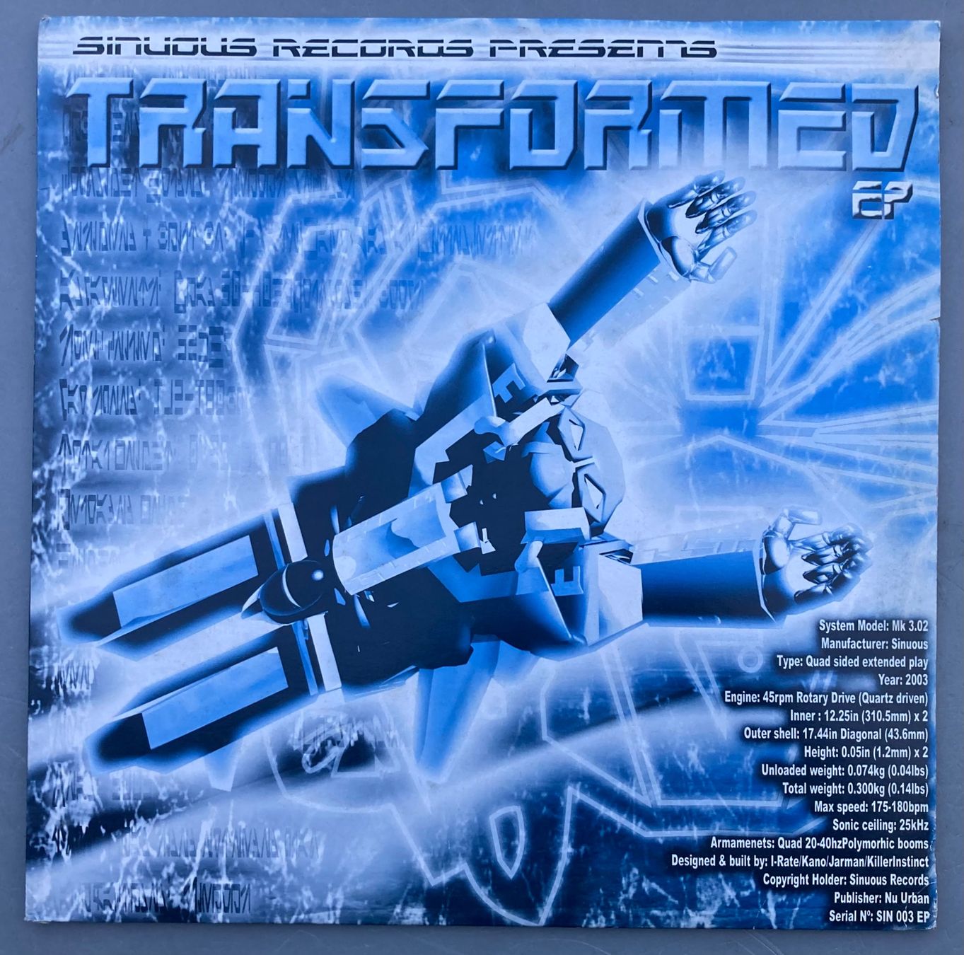 Schallplatten: DIVERS ARTISTES - TRANSFORMED EP – Gebraucht aus Poliez-Pittet von Newtown-Records
