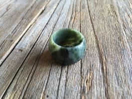 MOOSACHAT  FINGERRING  BREITE 14mm  GRÖSSE 54
