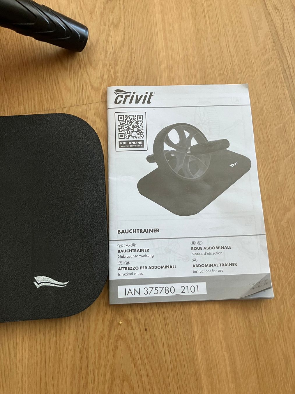 Hometrainer: Bauchtrainer Crivit mit Matte und Anleitung – Gebraucht aus Honau von BrP27 1